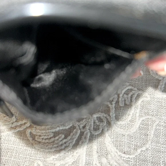 Coach EUC Black Nylon /Patent C Logo Wristlet/Card Holder - Picture 5 of 9